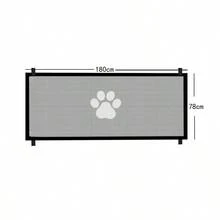 Pet Barrier Fences Mesh Dog Gate Folding Stairs Entrance Separation Guard Portable Breathable
