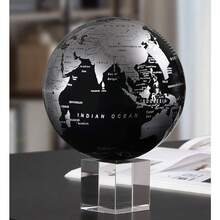 Decorative Plastic Globe World Map - Black - View 4