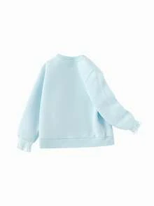 Balabala Mädchen Fleece Pullover Sweatshirt, warmer Winter Oberteil, Elsa IP, stilvoll & lässig