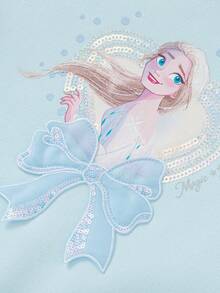 Balabala Mädchen Fleece Pullover Sweatshirt, warmer Winter Oberteil, Elsa IP, stilvoll & lässig