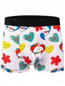 10pcs Men's Fashion Printed Briefs, Graffiti Design Comfortable Stretchy Boxer Briefs, Sports Shorts, Novelty Men's Underwear, Cycling Shorts - Multicolor - View 10