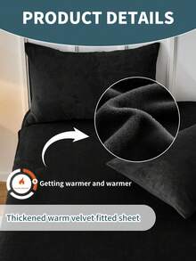 1pc Fitted Sheet, Bedding, Mattress Protector, Bed Cover, Cozy Home Textile, Soft-Comfortable Mattress Cover, Solid Color Sheet, Deep Pocket, Bed Sheet Only, Without Pillowcase, Dustproof, Machine Washable, Bedding Gifts, Fits For Twin Full King Queen Size Beds, Machine Washable, Autumn Decor, Winter Decor