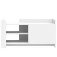 Coffee Table White 100x50x50 Cm Engineered Wood - 白色 - 查看 5