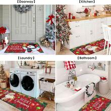 1 buc. Covoraș de Crăciun, covoraș de drenaj durabil pentru bucătărie, sufragerie, intrare, balcon, decor pentru casă, antiderapant, potrivit pentru cafenea, bar, vacanță, petrecere, dormitor, baie