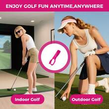[Christmas And Thanksgiving Day]SKLZ Golf Grip Trainer - Enhance Grip Strength, Precision, And Swing Technique For Superior Golf Performance, Ideal For All Levels Of Play - 玫紅色 - 查看 9