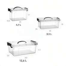 Storage Bins With Lids - 透明 - 查看 1