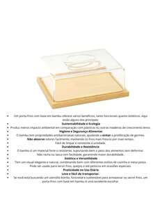 Kit Mesa Posta Em Bambu Boleira Queijeira E Porta Frios 3pç