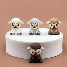 6 Stücke süße 3D Bär Silikonperlen, cartoon-tierförmige lose Perlen für DIY Basteleien, dekorative Accessoires für Stifte, Schlüsselanhänger, Handyschlaufen - 3D Perlen - Übersicht 8