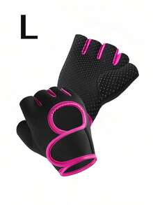 1双 - 男女款露指骑行手套专业健身房防滑透气半指夏季钓鱼女士自行车手套 - 彩色 - 查看 21