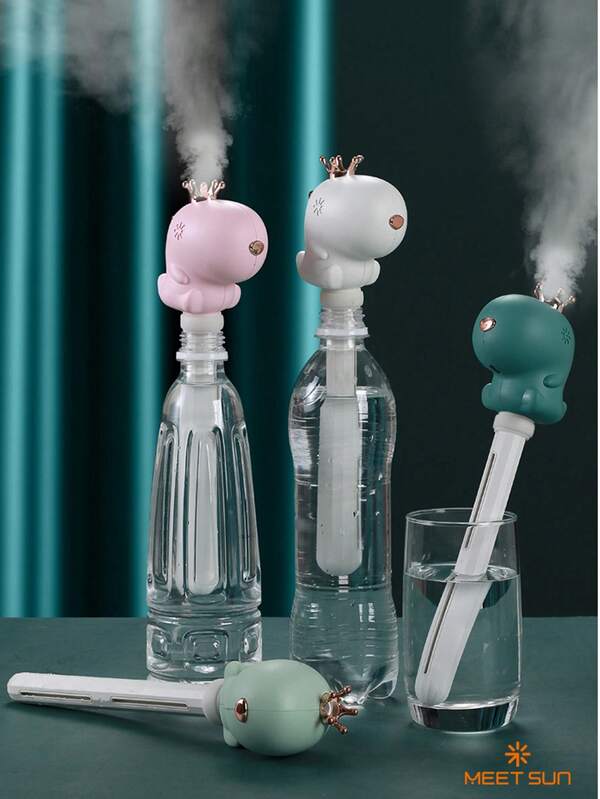 MEET SUN 1pc Dinosaur Shaped Portable Mist Humidifier, High Mist Output, Quiet Operation, Suitable For Office, Home, Car, Air-Conditioned Room, Plug And Play, No Container Limit