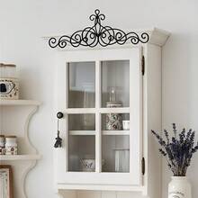 1 pieza Decoración de pared metálica para el hogar - Decoración de pared de hierro rústico, cartel de bienvenida de metal, arte colgante de puerta de granja vintage para decoración de entrada del hogar, hecho a mano, decoración de pared de metal en la esquina, colgante de puerta de metal, decoración de puerta del dormitorio