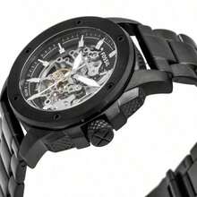 Fossil Fossil Men's Mechanical Watch Features An Automatic Mechanical Stainless Steel Case And Stainless Steel Strap, With Pointer Display. It Is Suitable For Daily And Sports Occasions ME3080