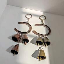 1pc Shovel Shaped Wind Chime With Decorative Chain, Wrought Iron Courtyard Clock - Adding Soothing Sound To Balconies And Courtyards, Home Decoration, Wall Decoration, Window Decoration, Door Decoration, House Decoration, Excellent Home Decoration Products