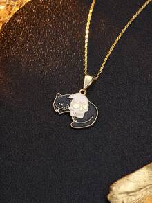 [Colar com Pingente de Caveira Multi-Elemento] Design Criativo Gótico Colar com Pingente de Caveira Destacável para Homens e Mulheres, Pingente Religioso Personalizado Multi-Elemento, Acessórios de Joias, Lembrancinhas de Festa de Halloween Assustadora, Presentes de Truque ou Travessura, Acessórios de Fantasia para Halloween, Natal e Suprimentos para Festas