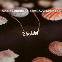 Personalized Symbols Name Necklace * Dainty Name Necklace * Butterfly, Snowflake, Paw, Bow, Star, Religious Symbols * Personalized Gift - Multicolor - View 5