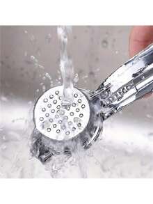 1个蒜蓉压榨器，手动蒜蓉器，便携式姜蓉器，厨房工具 - 銀色 - 查看 6