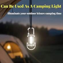 1/2/4 Mini LED-ficklampa med nyckelring, 1000 lumen COB-sidoljus, uppladdningsbar via USB-C, 7 lägen, bärbar multifunktionell utomhusficklampa med väska och klämma, lämplig för vandring, camping, fiske, löpning, nödbelysning/hundhalsband - Multifärgad - Visa 3