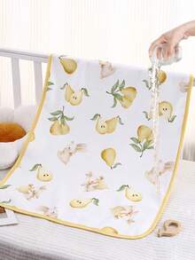 1 件全棉防水透气可洗尿垫，适用于婴儿床、婴儿车、汽车座椅、卫生巾、老人护理、宠物，热带雨林风格，多种尺寸可选