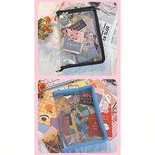 A5 Transparent Glitter PVC File Bag Student Stationery Storage Zipper Bag - Multicolor - View 7