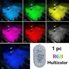 Easypie Selection 7-Color Touch Sensitive LED Car Ambient Lighting, 6 Bright LED Beads, USB Rechargeable Car LED Night Light, Auto Accessories - Decorative Lights - View 10