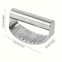 Garlic Press Crusher, Garlic Masher, Stainless Steel Garlic Press, Garlic Chopper, Easy To Clean, Convenient To Carry And Store, Kitchen Gadget, (Suitable All Four Seasons)