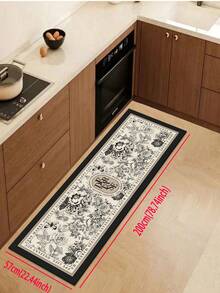 A Piece Of Diatomaceous Earth Kitchen Mat With High-End Color Block And Gradient Pattern, Providing Cushioning, Fatigue Relief, Water Absorption, Quick Drying, Non-Slip Function, Suitable For The Kitchen, Bathroom, Entrance, Laundry Room Etc. ,Room Decor - Multicolor - View 14