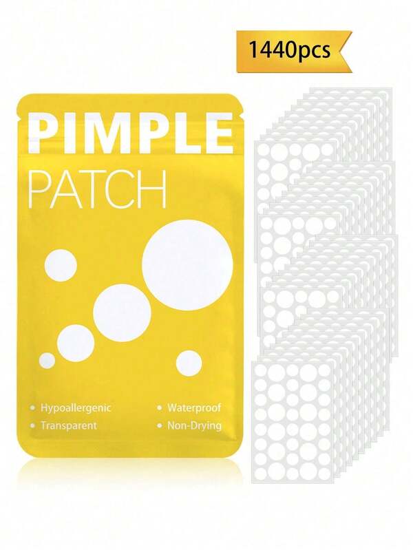 360pcs Facial Waterproof And Breathable Acne Cover Patch, Gentle And Non Irritating, Used For Facial Skin Care, Covering Acne And Blemishes With Cute Design Stickers, Fun Cartoon Stickers, Waterproof And Sweat Proof Mini Stickers, Suitable For Gatherings, Offices, Halloween And Other Occasions With Cute Stickers (For Decorative Purposes Only, Not Cosmetics),Makeup,Cheap,Room Decor,Vanity,Travel,Bedroom,Makeup Accessories