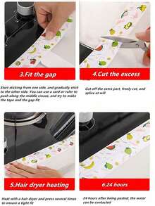 1 Roll Waterproof, Stain-Resistant, Mold-Proof Sealant, Suitable For Damp Areas, Bathrooms, Restrooms And Other Home Edges, Also Ideal For Hotels, Restaurants, Offices And Other Commercial Spaces - Multicolor - View 4