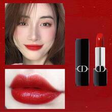 Christian Dior Rouge Dior Couture 彩色唇膏，#999 传奇红色缎面效果，保湿持久唇膏，奢华正红色唇膏，旅行装 1.5g/0.05 盎司 - Red #999 - 查看 2