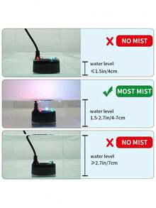 1pc Household Mist Lamp Combo, Water Decor, Witch Cauldron Mister, Fish Tank Humidifier, Aquarium, Desktop Mist Fountain