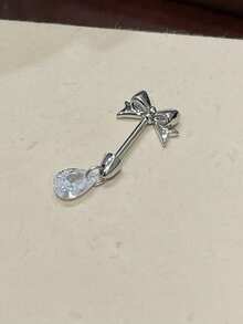 1 Pendiente de diamante rosa, pendiente colgante de conejo, zanahoria, gato y pez, pendiente de diamante de moda y temperamento femenino