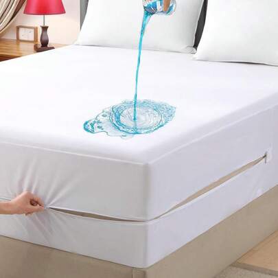 Waterproof Bed Sheet - Cooling Mattress Protector Cover – Elegant Extra Deep Quilted Bed Protection – Waterproof, Breathable, Hypoallergenic & Antibacterial – Hotel Quality Fitted Sheet Style With Elastic All Around – Single, Double, King & Super King