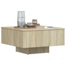 Coffee Table Sonoma Oak 60x60x31.5 Cm Engineered Wood - Brown - View 6