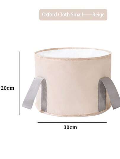 Portable Folding Foot Bath With Insulation - Multifunctional Deep Basin With Aluminum Film Insulation, Odorless, Cordless Use Foot Spa Bucket