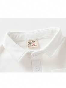 Young Boy Polo Collar Long Sleeve T-Shirt, New Autumn Collection