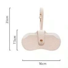 Portable & Stylish Eyeglass Case: Fits Sunglasses/Myopia Glasses, Equipped With Eyeglass Clip & Scratch-Resistant Cover, Compact For On-The-Go Storage-Blending Fashion With Practicality