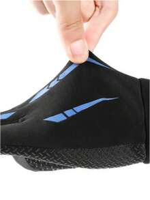 1pair Touch Screen Anti-Slip Sports Gloves,Suitable For Cycling,Riding Motorcycle And Skiing,Black Gloves,Winter Hand Warmers - Multicolor - View 8