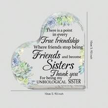 Friend Female Friendship Female Best Sunflower Non-Biological Sister Birthday Female Thank You Acrylic Friendship