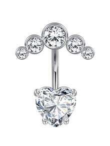 CIZME Belly Rings Short Bar Belly Button Rings Short Belly Button Ring Stainless Steel Belly Rings For Women 6mm Belly Button Rings Navel Rings Belly Button Piercing Jewelry 6mm, 1/4 Inch Short Belly Button Rings 14G 6mm Stainless Steel Short Belly Navel Button Rings For Women Men - Silver - View 52