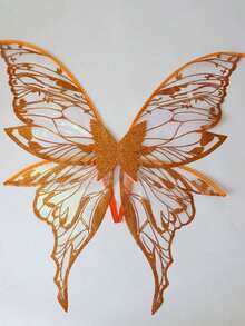 1 件成人和女孩适用的仙女翅膀，仙女翅膀，“欧根纱蝴蝶翅膀 - 适合角色扮演、派对，8 种颜色可选 - 彩色 - 查看 3