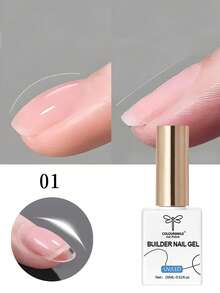 COLOURSMILE 15ml Clear Building Nail Gel Nail Polish For Strengthener Gel Extension Gel Base Coat In A Bottle Soak Off Uv Led Gel Nail Extension - Clear - View 15