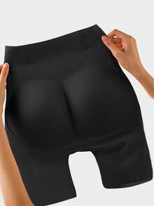 1 件适用于女性腰部、腹部和臀部提升、微塑形、无痕填充臀部、假臀部、女性塑身裤 - 黑色 - 查看 11