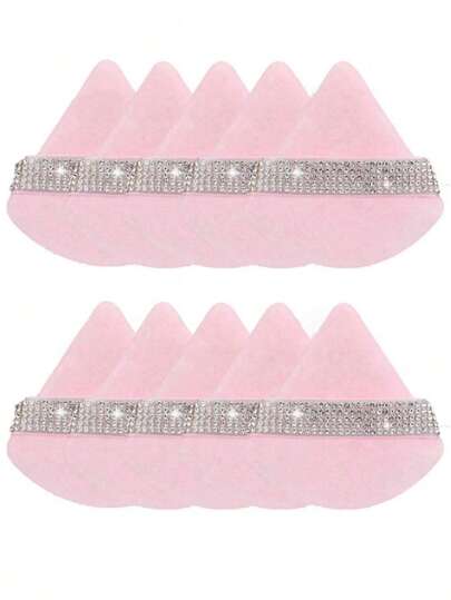 1 adet/3 adet/5 adet/10 adet/15 adet/24 adet Siyah Üçgen Makyaj Süngeri Seti, Kristal Kadife Kısa Tüylü, Yumuşak ve Yapışkan, Uygun Fiyatlı, Noel Hediyesi, Kozmetik, Makyaj Aletleri, Ucuz Favori, Hediye, Kadın Hediyesi, Noel Armağanı Olarak Uygundur