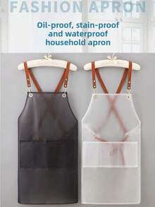 新款防水防污围裙，适用于厨房、宠物店、理发店、男女通用工作服