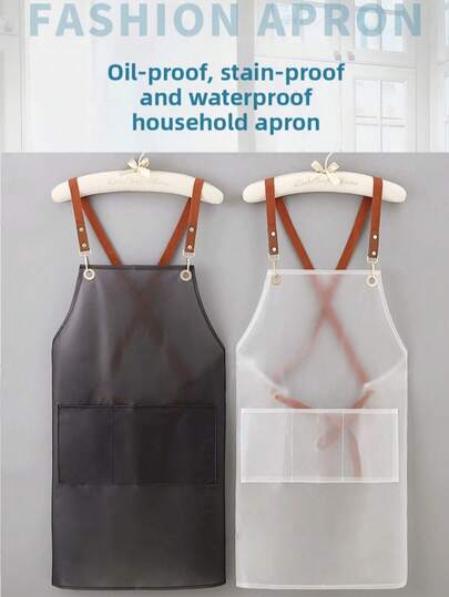新款防水防污围裙，适用于厨房、宠物店、理发店、男女通用工作服