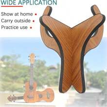 1个木制尤克里里支架，便携式可折叠尤克里里落地支架，兼容小提琴、曼陀林、小型弦乐器，尤克里里配件 - 彩色 - 查看 6