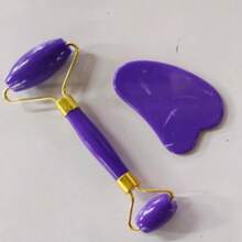 1 Piece Facial Beauty Massage Set, Including Roller, Massage Board, Body Back Scraping Board, Pink And White Options, Beauty, Skin Care Products, Spa, Self-Care, Skin Care Tools, Facial Care, Aesthetic Accessories, Massage Face Massage Tools, Facial Roller, ABS Material - Multicolor - View 18