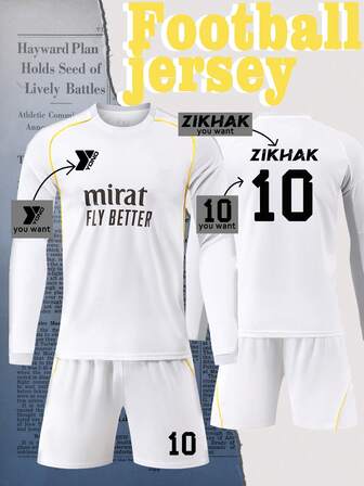 2 Customized Personalized Patterns, Logos, Names, And Designs For Men's Sports T-Shirt+Shorts, College Football Team Spring/Summer Team Outfit