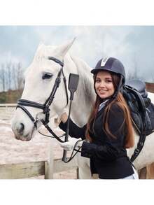 Leather Riding Crop Horse Whip For Equestrian Sports, Horse Whip With PU Leather Equestrianism Horse Crop Double Slapper Horse Whip Black Crops For Horse - Multicolor - View 8