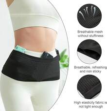 Riñonera para Correr, Cangurera Deportiva Elástica, Riñonera Delgada Ajustable, Cangurera para Correr para Hombre y Mujer, Ideal para Ciclismo, Trotar, Running, Gimnasio, Viaje - M - Ver 5